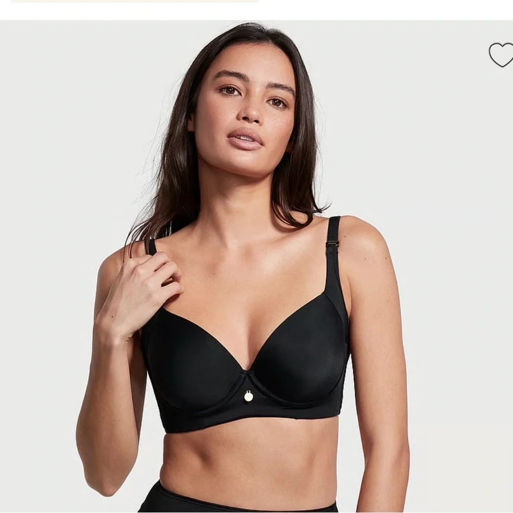 Leonisa Back Smoothing Full Coverage Black Bra Size 34B - Picture 1 of 12